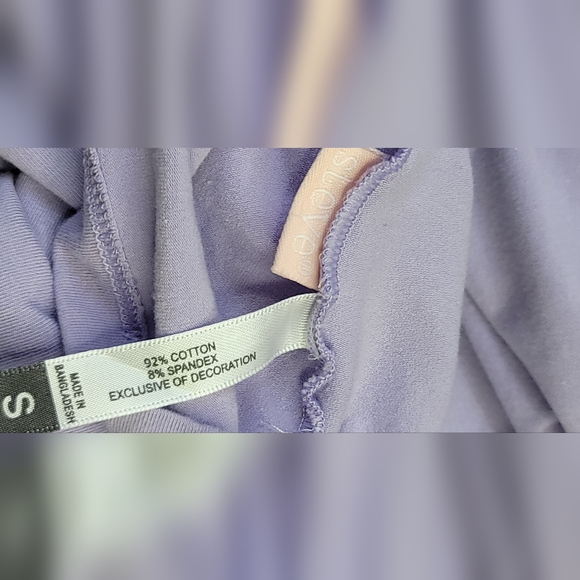 SALE 3 for $15 Size S Steve Lilac Purple Tank with Lace V Neck - Picture 4 of 5